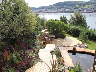 Pond Pathway Decking And View Copy