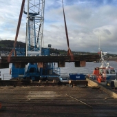 Teignmouth Fish Quay Stanchion Cutting1